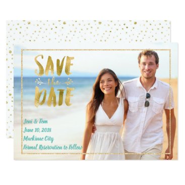Beach Destination Photo Save the Date Card Beach Destination Photo Save the Date Card
