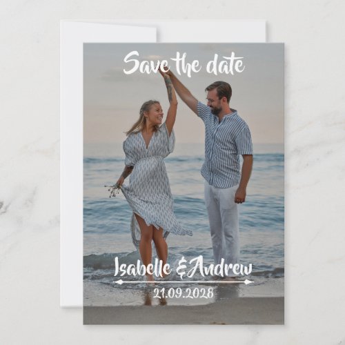 Beach Destination Save the Date Photo Card