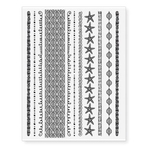 Beach Destination Temporary Tattoos