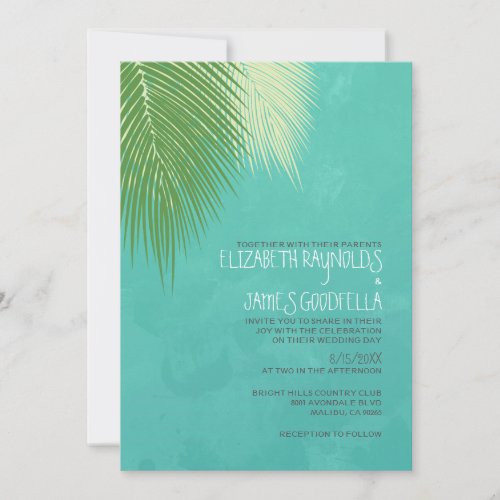 Beach Destination Wedding Invitations