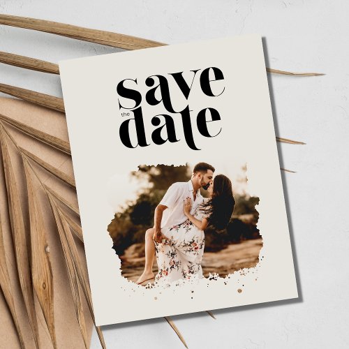 Beach Destination Wedding Photo Save the Date Announcement Postcard