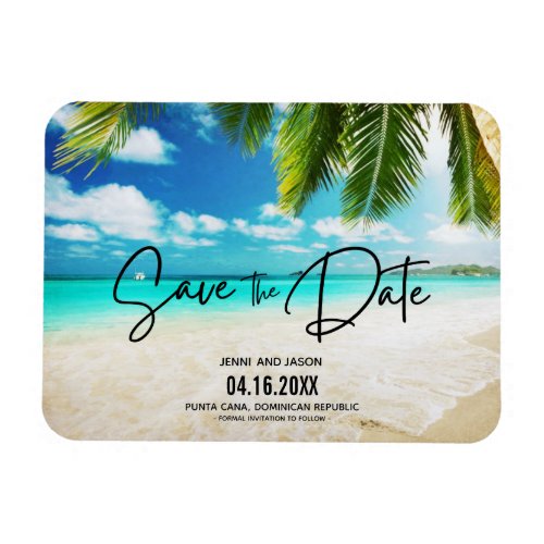 Beach Destination Wedding Photo Save The Date Magn Magnet