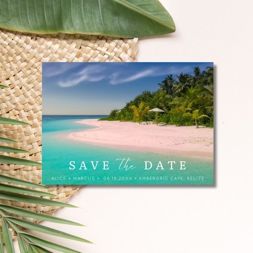 Beach Destination Wedding Save the Date