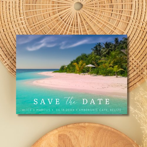 Beach Destination Wedding Save the Date
