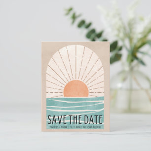Beach Destination Wedding Save the Date Announcement Postcard
