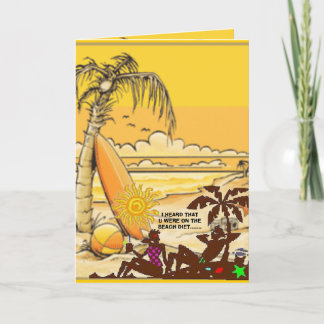 BEACH DIET Greeting Card
