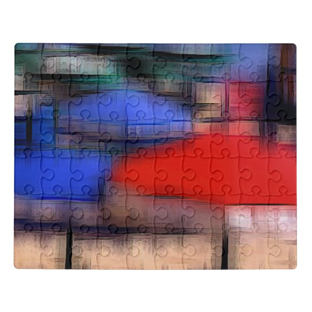 Beach digital effect of style "impression"  jigsaw puzzle (Puzzle Horizontal)