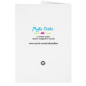 Beach Dog Whimsy Art Green Blue (Back)