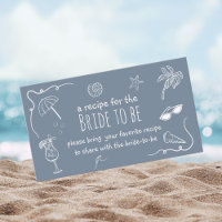 Beach Doodle Share a Recipe Bridal Shower