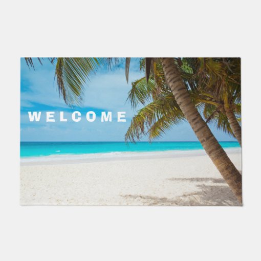 Beach Door Mat Zazzle