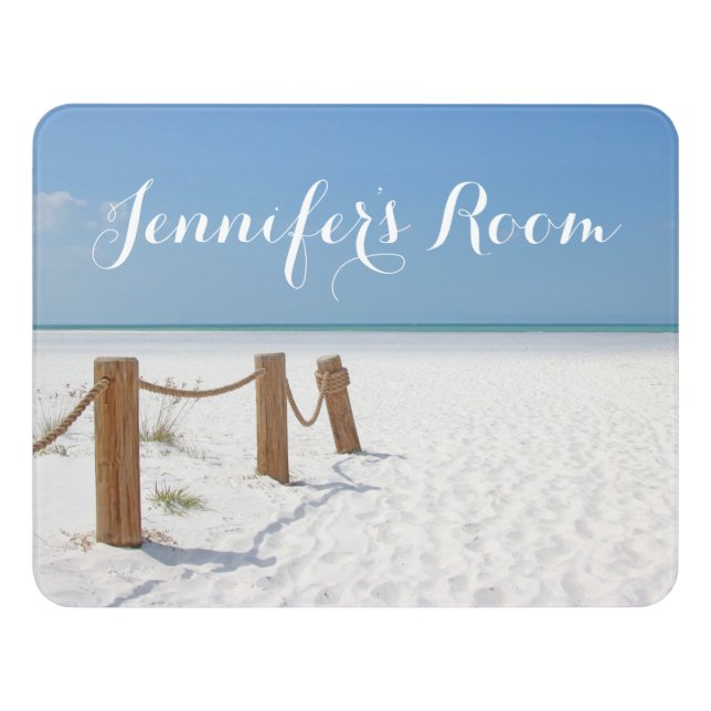 Beach Door Sign (Contemporary Front)