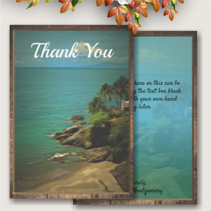 Beach Dream Thank You 0026  Card