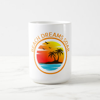 Beach Dreams Soar: Coastal Reveries Coffee Mug