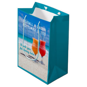 Beach Drinks Wedding Welcome / Favor Bags