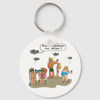 "Beach Droppings" Keychain