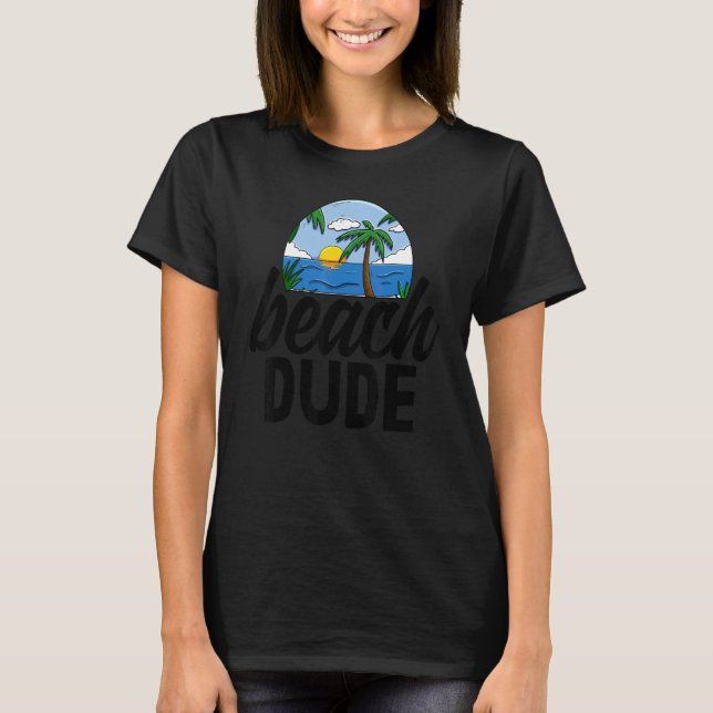 Beach Dude   Women Beach Adventures Love Sunrise T-Shirt (Front)
