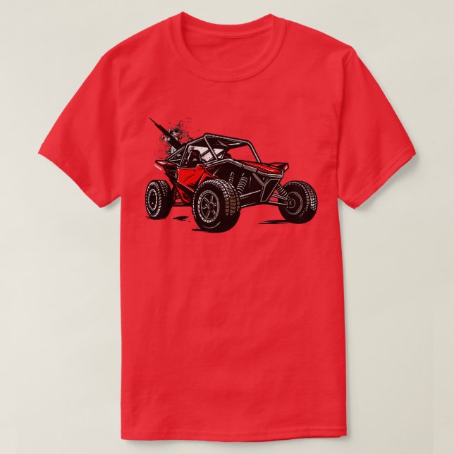 Beach  Dune Buggy 4x4 Sand Railroad Sand Racing T-Shirt (Design Front)