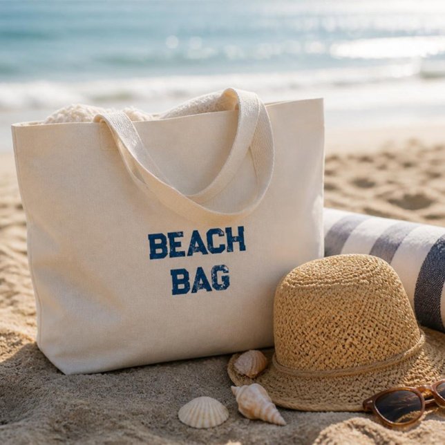 Beach Essentials Large Tote Bag (Beach Bag )