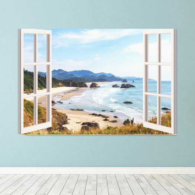 Beach Fake Window Home Office Wall Decor Photo Print (Creator Uploaded)