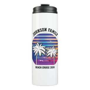 Beach Family Reunion Custom Cruise Summer Vacation Thermal Tumbler