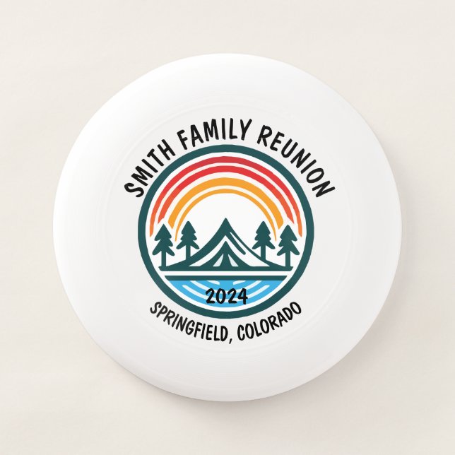 Beach, Family Reunion, Custom Vacation Event Wham-O Frisbee (Front)