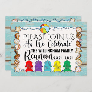 Beach Family Reunion,etc Invitation Template