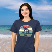 Beach Family Reunion Palm Tree Sunset Women's