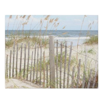Beach Faux Canvas Print by CarriesCamera at Zazzle