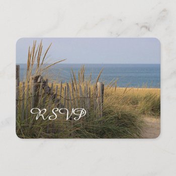 Beach Fence And Sand Dune Rsvp by backyardwonders at Zazzle