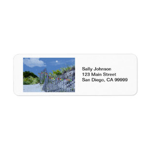 Beach Fence & Dunes Label