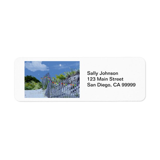 Beach Fence & Dunes Label (Front)