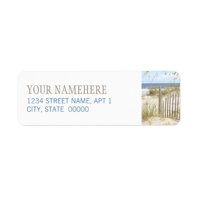 Beach Fence Label (Front)