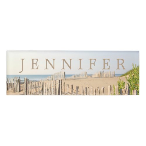 Beach Fence Magnetic Name Tag