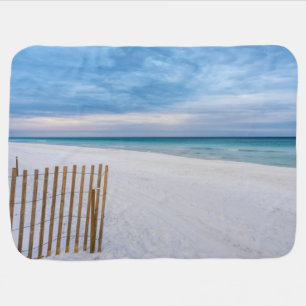 Beach Fence Morning Destin Florida Baby Blanket