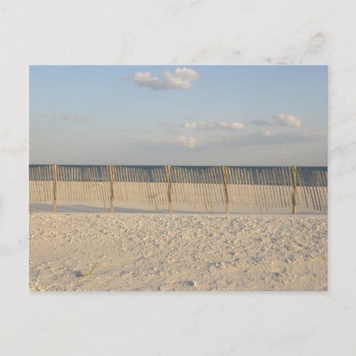 Beach Fence Postcard