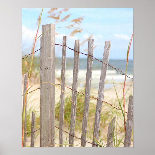 Beach Fence Poster (Front)