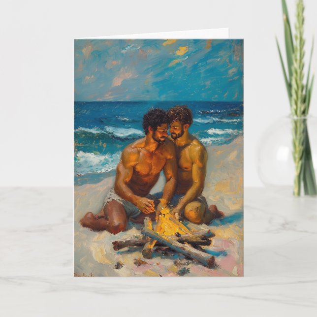 Beach Fire Intimacy Card (Front)