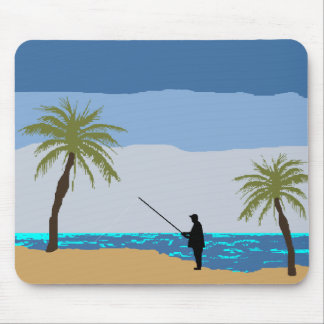 Beach Fisher Mousepad