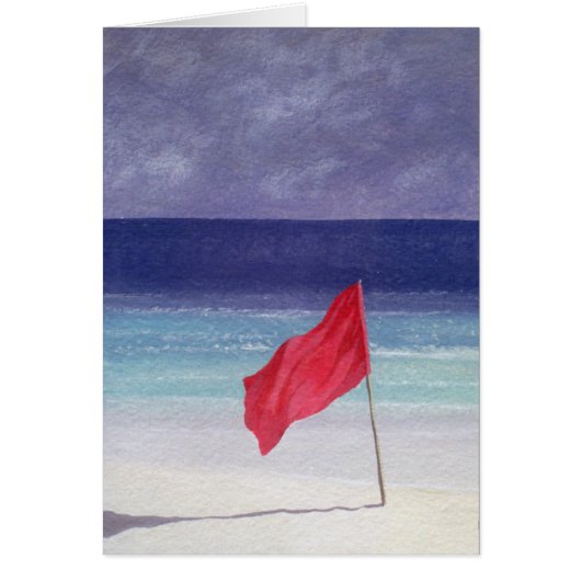 Beach Flag - Storm Warning 1985 Cards (Front)