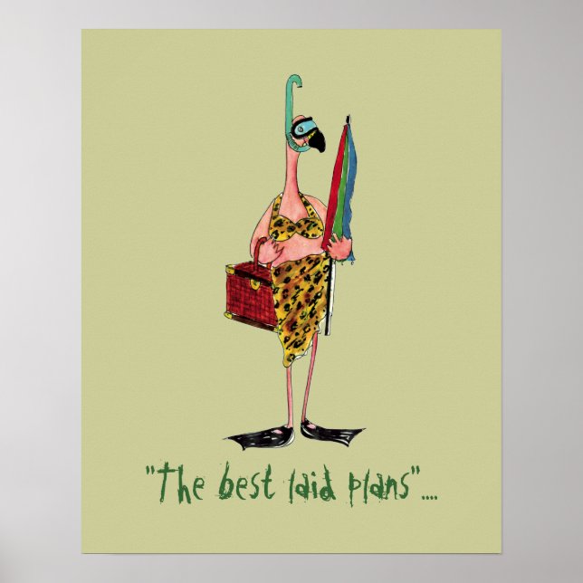 Beach Flamingo poster (Front)