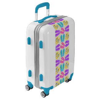 Beach flip flop pattern Ugo luggage suitcase