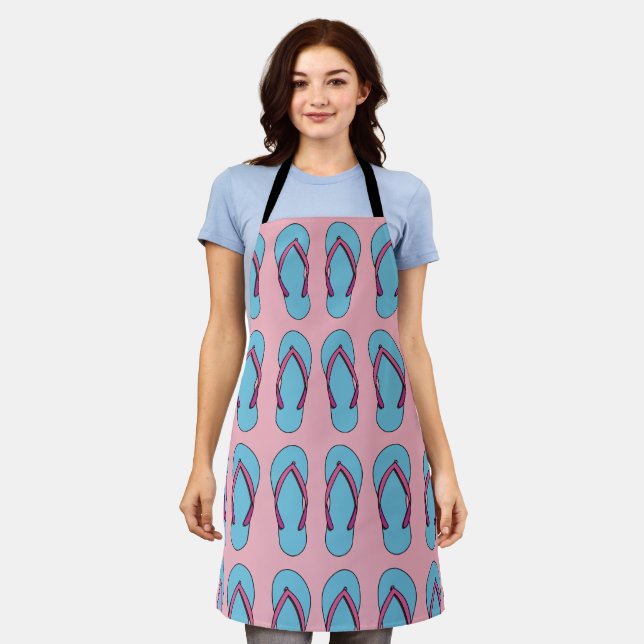Beach Flip Flops Apron (Worn)