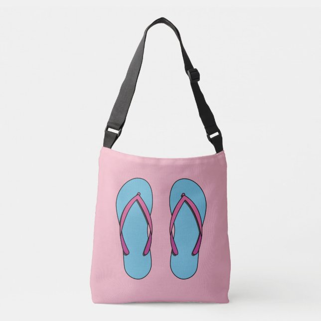 Beach Flip Flops Crossbody Bag (Front)