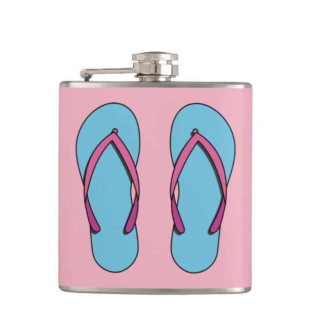 Beach Flip Flops Flask (Front)