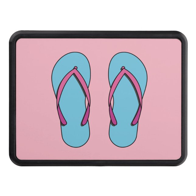 Beach Flip Flops Hitch Cover (Front)