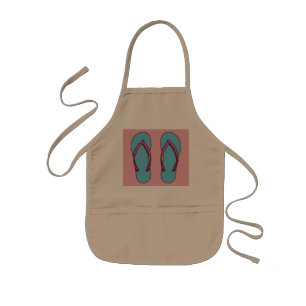 Beach Flip Flops Kids' Apron