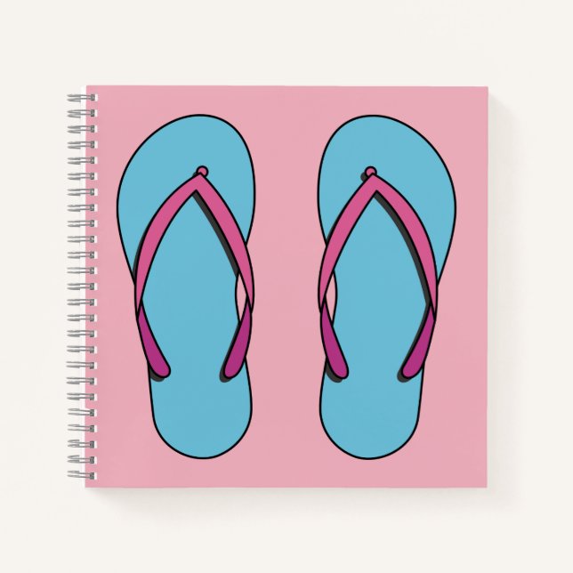 Beach Flip Flops Notebook (Front)