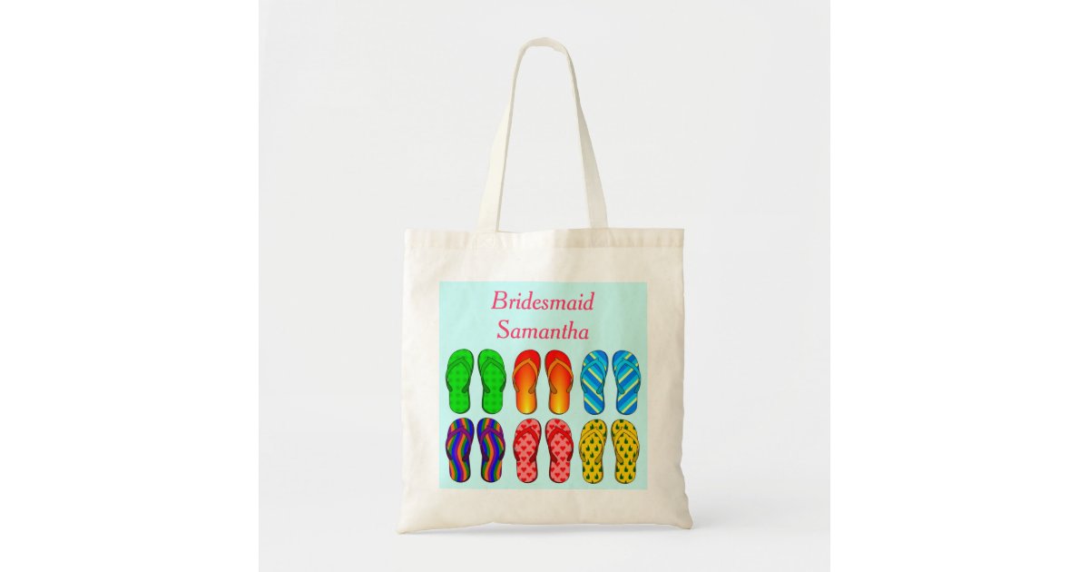 Bridal Party Tote Bag Personalized with Stylized Monogram