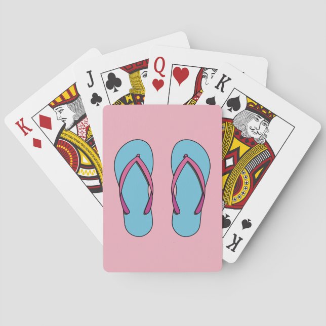 Beach Flip Flops Poker Cards (Back)