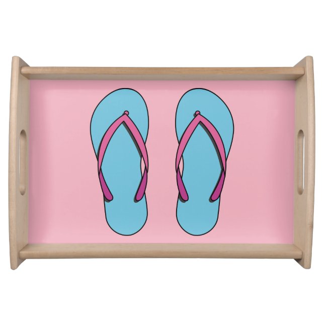 Beach Flip Flops Serving Tray (Front)
